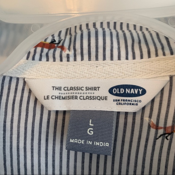 Pinstripe & FOXES button up classic shirt 🦊 - Picture 6 of 7